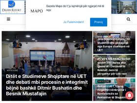 'gazetamapo.al' screenshot