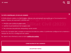 'icab.cat' screenshot