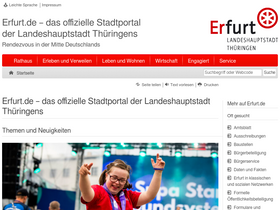 'erfurt.de' screenshot