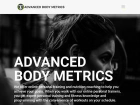 'advancedbodymetrics.com' screenshot