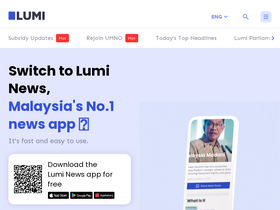 'luminews.my' screenshot