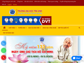 'tvu.edu.vn' screenshot