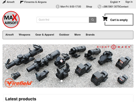 'maxairsoft.com' screenshot