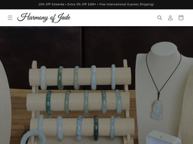 harmonyofjade.com homepage screenshot