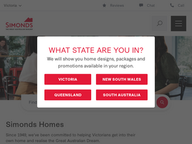 'simonds.com.au' screenshot