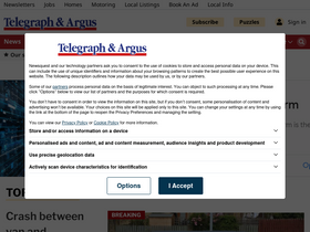 'thetelegraphandargus.co.uk' screenshot