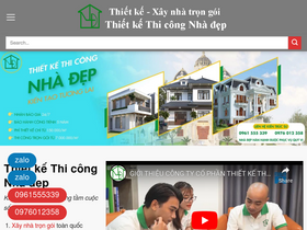 'thietkethicongnhadep.net' screenshot
