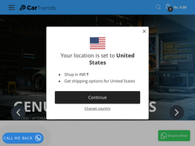 'cartrends.in' screenshot