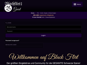 'black-flirt.de' screenshot