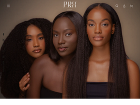 Pure Raw Hair website screenshot