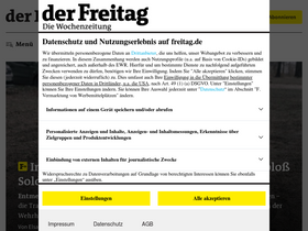 'freitag.de' screenshot