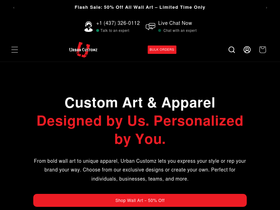Urban Customz website screenshot