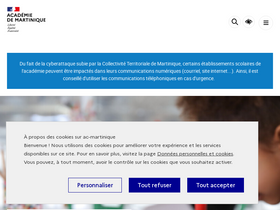 'ac-martinique.fr' screenshot