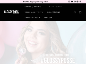 Glossypops homepage screenshot