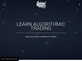 'quantinsti.com' screenshot