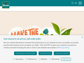 'dilmahtea.com' screenshot