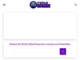 'themostexpensive.org' screenshot
