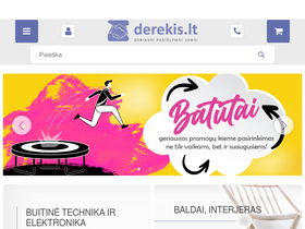 'derekis.lt' screenshot