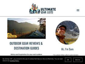 'ultimategearlists.com' screenshot