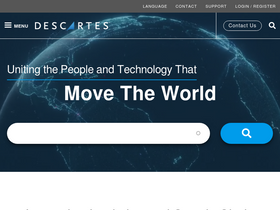 'descartes.com' screenshot