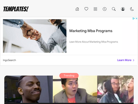 'memetemplates.in' screenshot