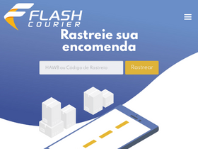 'flashcourier.com.br' screenshot