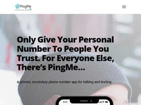 'pingme.tel' screenshot