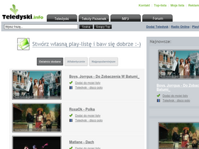 'teledyski.info' screenshot