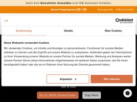 Share® Flagship-Store Deutschland & Österreich homepage screenshot