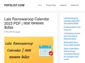 'pdfslist.com' screenshot
