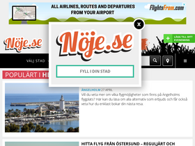 'noje.se' screenshot
