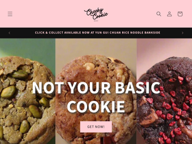 cheekycookiebakery.com homepage screenshot