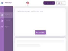 'rewording.io' screenshot