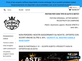 thekingofpiston.com homepage screenshot