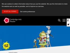 'cambridgeartstheatre.com' screenshot