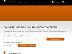 'convert2mp3.club' screenshot