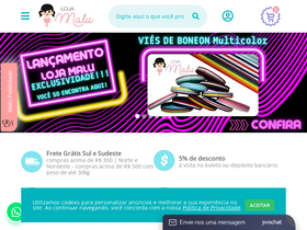 'lojamalu.com.br' screenshot