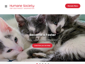 'southwesthumane.org' screenshot