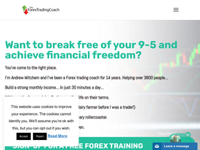 'theforextradingcoach.com' screenshot