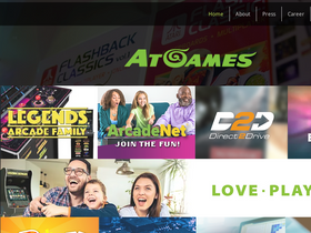 'atgames.net' screenshot