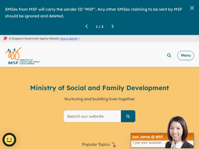 'msf.gov.sg' screenshot