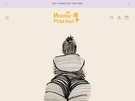 melodieperrault.com homepage screenshot