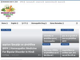 'homeopathicmedicine.info' screenshot
