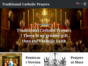 'traditionalcatholicprayers.com' screenshot