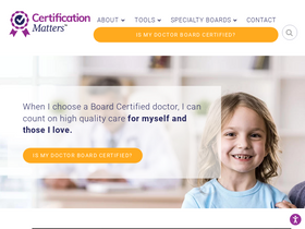 'certificationmatters.org' screenshot