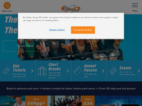 'thorpepark.com' screenshot