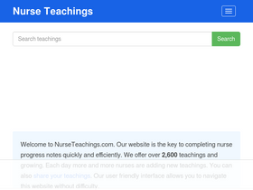 'nurseteachings.com' screenshot