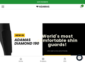 Adamaswear website screenshot