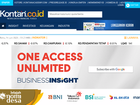 'kontan.co.id' screenshot