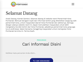 'pontianak.go.id' screenshot